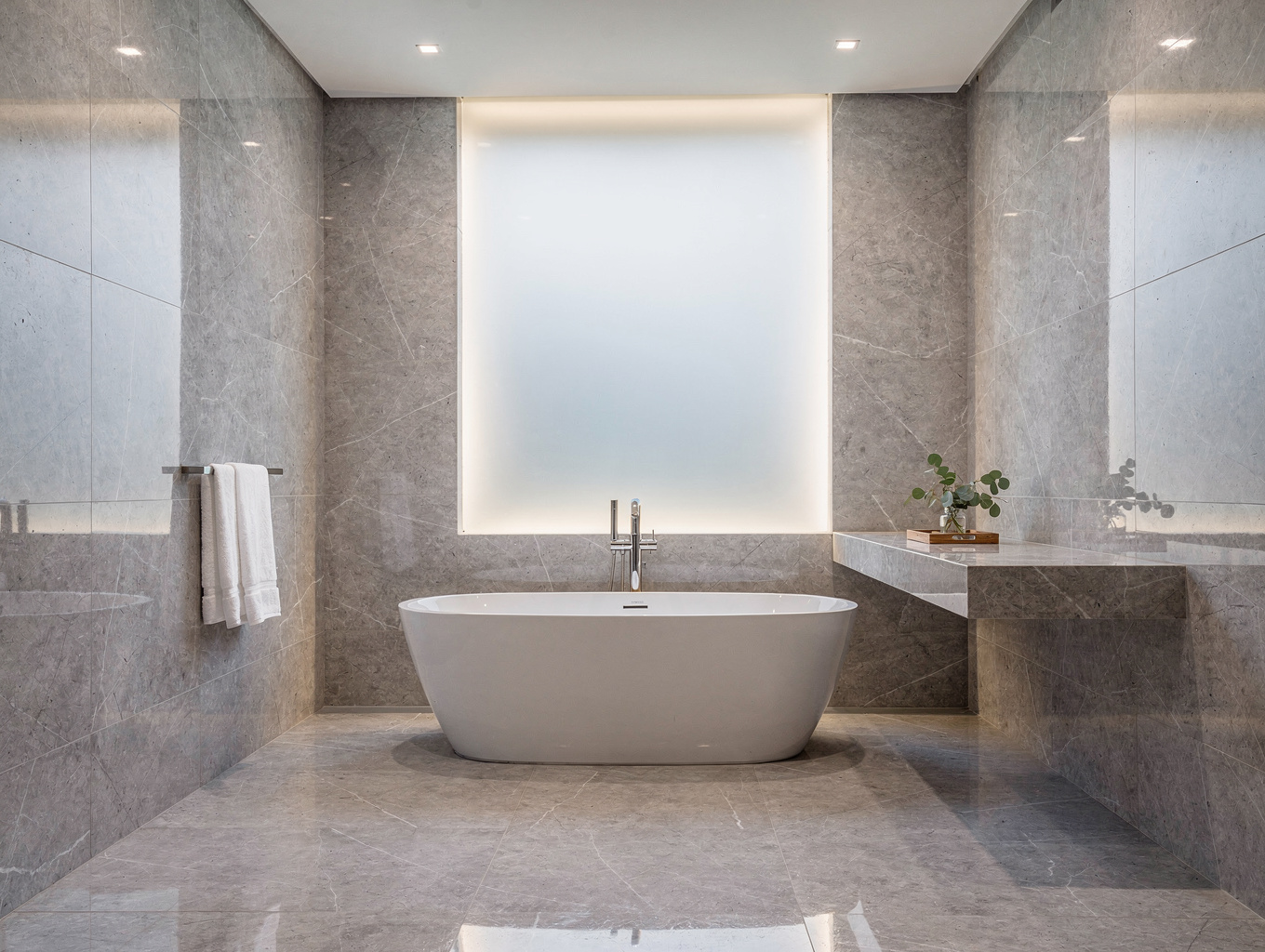 Example design inspiration: luxury bathroom renovation with soaking tub