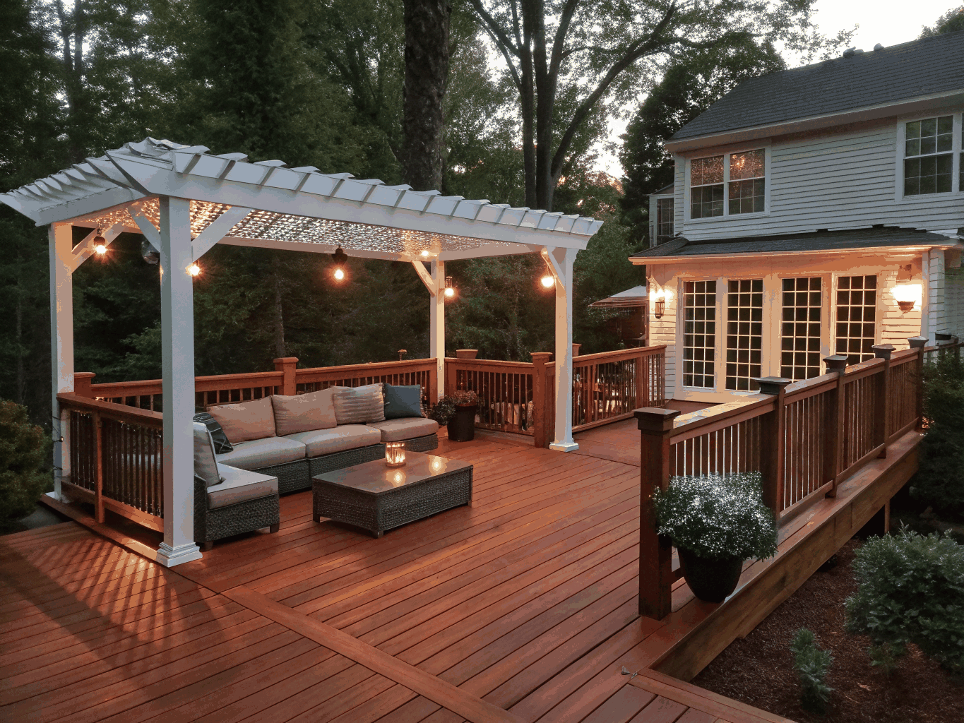 Example design inspiration: outdoor living composite deck installation