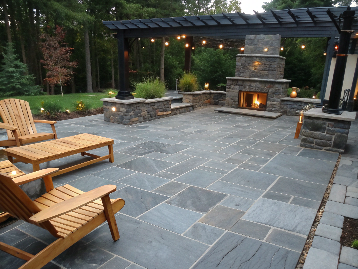 Example design inspiration: covered patio and outdoor kitchen space